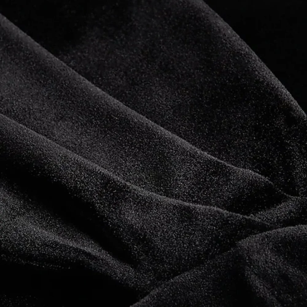 EXPRESS Off The Shoulder Mini COCKTAIL PARTY BLACK VELVET Dress XS NWT - Picture 8 of 9